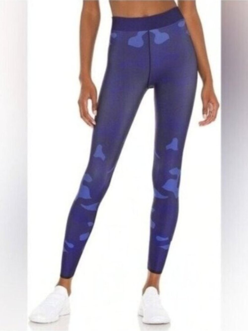Ultracore Camo Blue Leggings Athletic Stretch High Rise Workout Running Crop